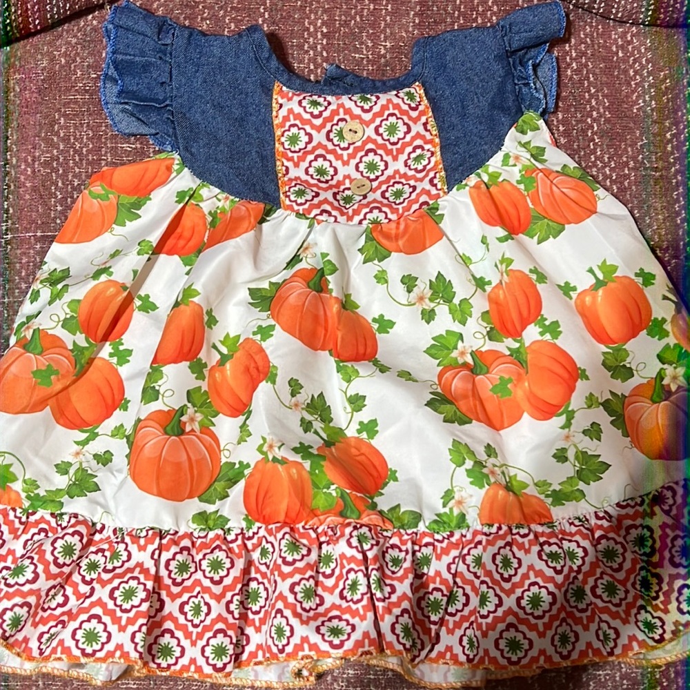 Pumpkin Patch Toddler Dress